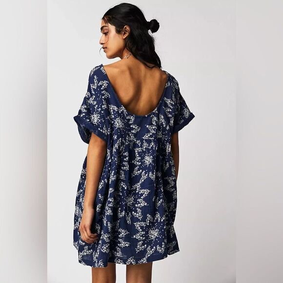 Free People Belezza Printed Babydoll Dress Small - Picture 2 of 10